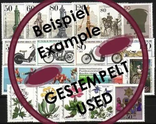 689-707 Berlin-Ange 1983 complet, cacheté