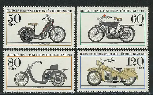 694-697 Jeunes motos 1983, taux **