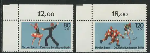 698-699 Sporthilfe 1983, Ecke o.l. Satz **