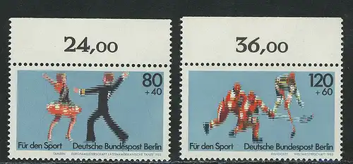 698-699 Sporthilfe 1983, Oberrand, Satz **