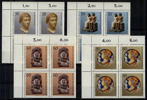 708-711 Trésors artistiques 1984, E-Vbl o.l. Set **