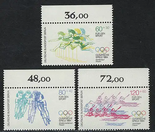 716-718 Aide sportive 1984, Oberrand, phrase **