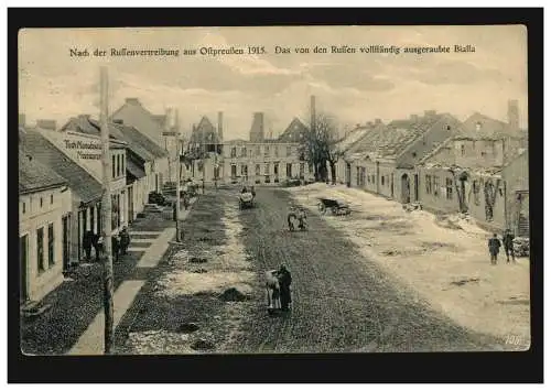 Photo AK Le Bialla entièrement volé, poste de terrain 35 - 31.8.16 avec cachet