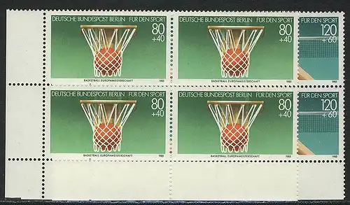 732-733 Sporthilfe 1985, E-Vbl u.l. Satz ** postfrisch