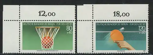 732-733 Aide sportive 1985, coin o.l.