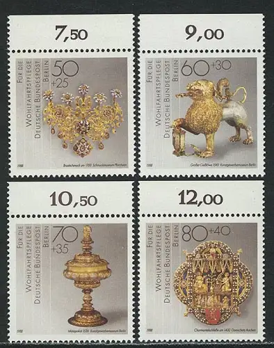 818-821 Wofa Schmiedekunst 1988, Oberrand, Satz **