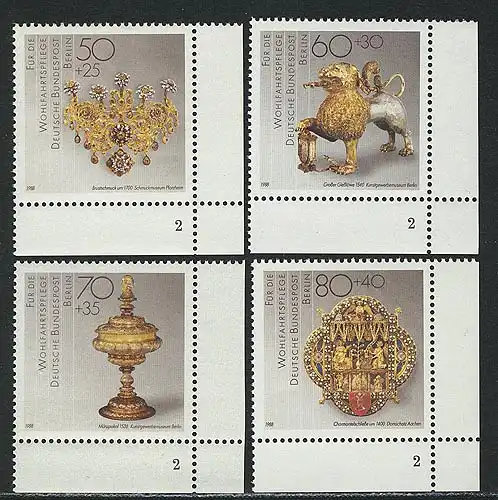 818-821 Wofa Schmiedekunst 1988, FN2 Satz **