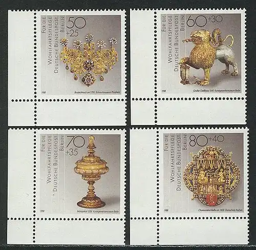 818-821 Wofa Schmiedekunst 1988, Ecke u.l. Satz **