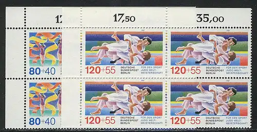 777-778 Sporthilfe 1987, E-Vbl o.l. Satz **