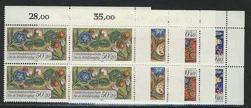 744-747 Wofa Miniaturen 1985, E-Vbl o.r. Satz **