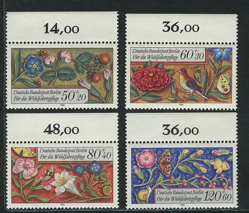 744-747 Wofa Miniatures 1985, Oberrand, set **