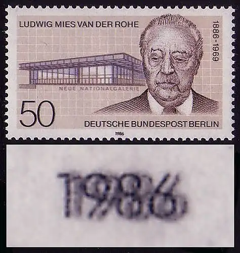 753DD Mies van der Rohe - Doppeldruck schwarz **