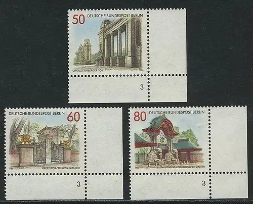 761-763 Portale & Tore 1986, FN3 Satz **