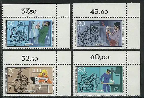 754-777 Jeunesse Professions artisanales 1986, coin ou phrase **