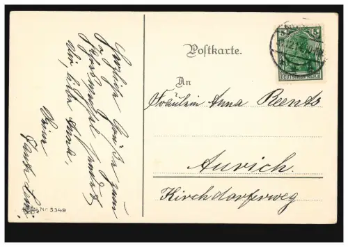AK poste de garde en hiver, salutation du Nouvel An le 31.12.1914 à Aurich