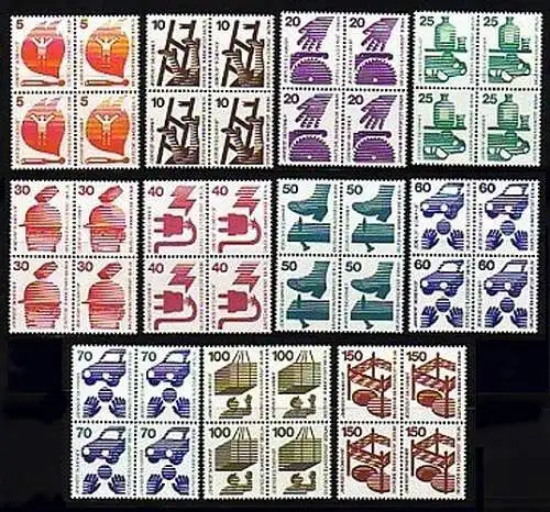 402ff Accident 11 Valeurs, jeu de quatre blocs **