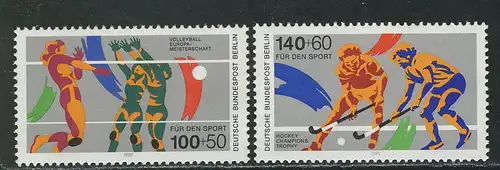 836-837 Sporthilfe 1989, Satz postfrisch