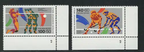 836-837 Sporthilfe 1989, FN2 Satz **