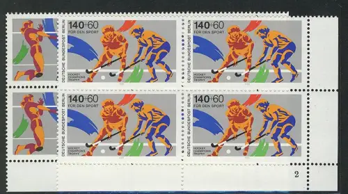836-837 Sporthilfe 1989, Vbl FN2 Satz, postfrisch **