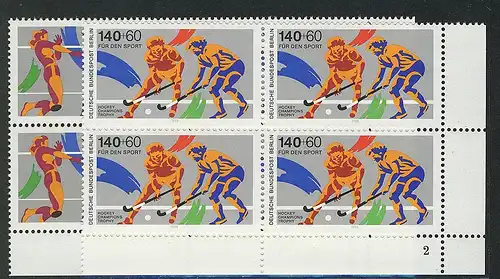 836-837 Sporthilfe 1989, Vbl FN2 Satz **