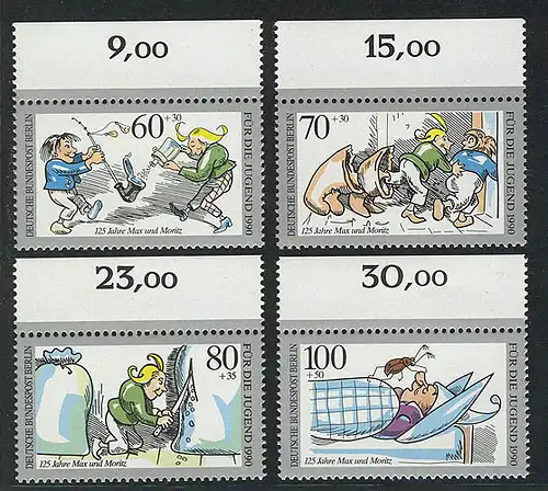 868-871 Jugend Max und Moritz, Oberrand, Satz **