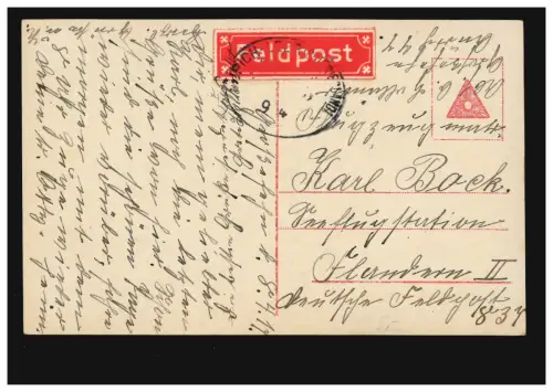 Photo AK Mignon en tant que carte postale de champ par voie ferrée 9.4.117, édition WS+SB