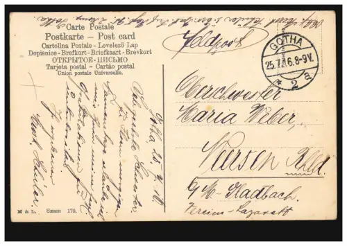 Poste de terrain I. Ers.-Batl. - Inf.