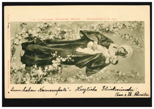 AK Nicola Barabino: Madonna, MUNICH 12.9.02 après STRAUBING 12/9/02