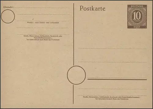 P 952a Ziffer 10 Pfennig rötlichbraun, postfrisch