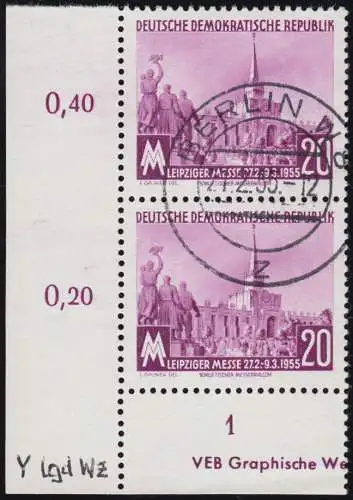 447YI Leipziger Printemps Salon de l'ER-Paar et l.A. avec peu de Wz., de la Paix-O