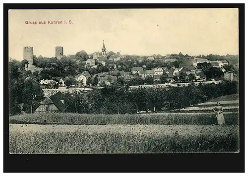 AK Gruss de Kohren en Saxe: Panorama, inutilisé