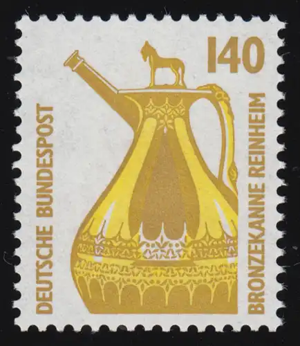 1401A u Sehenswürdigkeiten 140 Pf Bronzekanne Reinheim, **