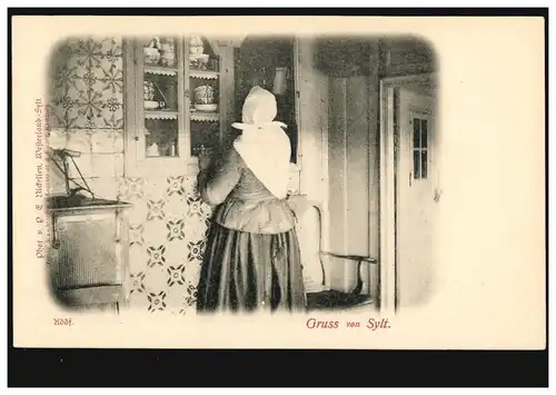 Photo AK de Sylt: Kööf, vers 1900, inutilisé