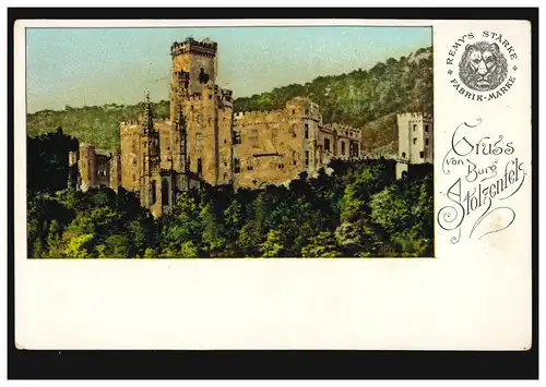 AK Gruse de la forteresse de Stolzenfels, REMY'S STEMARK FABRIQUE, non utilisé