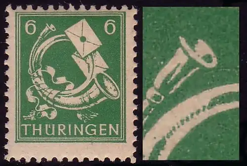 95 avec PLF X: embout buccal du post-corn cassé, champ 78 / arc D, **