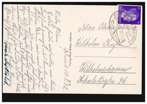 AK Gruss d'Adenau / Eifel: Panorama, par voie ferroviaire REMAGEN-ADENAU 10.8.1942