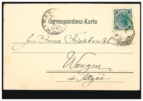 Autriche Grauss von Innsbruck: Panorama avec Waldrast et Saile, 24.5.1902