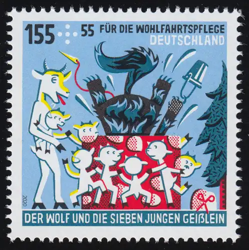 3524 Wofa Märchen Der Wolf und die sieben Geißlein 155 Cent, **