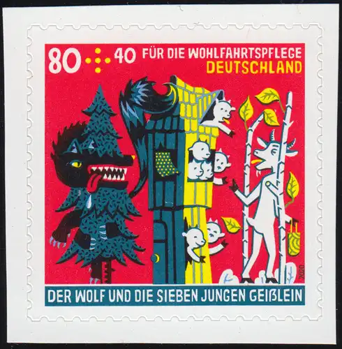 3526 Der Wolf und die sieben Geißlein, selbstklebend aus MH 118, **