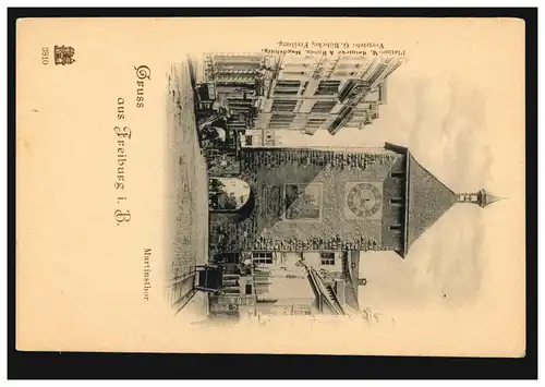 AK Gruss de Fribourg à Breisgau: Martinstor, inutilisé