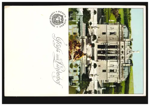 AK Gruss aus Linderhof: Schloss Linderhof im oberbayerischem Ettal, ungebraucht