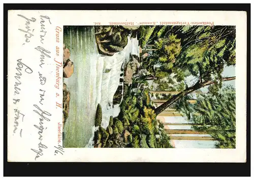 AK Gruss d'Ilsenburg am Harz: Ilsefallen, 12.6.1905 vers HANNOVER 12.06.05