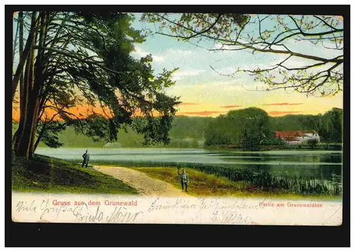 AK Gruss de Grunewald / Grunewaldsee, HALENSEE 13.6.10 vers Kalkberge