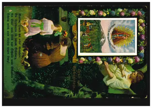 AK Gruss de Birkenstein: Chapelle de pèlerinage Maria Assomption avec image de toit