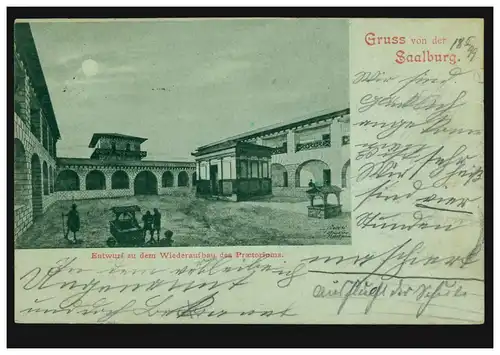 AK Gruss de la Salenburg: projet de reconstruction du Praetorium, 1899