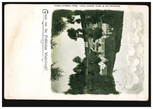 AK Gris du Joyeux Retour ! WOLFERSDORF (Sachs.-ALTENBURG) 25.5.00