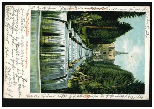 AK Wilhelmshöhe: Herkules mit Cascaden, WILHELMSHÖHE (BZ. CASSEL) 6.7.1902