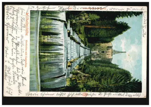 AK Wilhelmshöhe: Herkules mit Cascaden, WILHELMSHÖHE (BZ. CASSEL) 6.7.1902