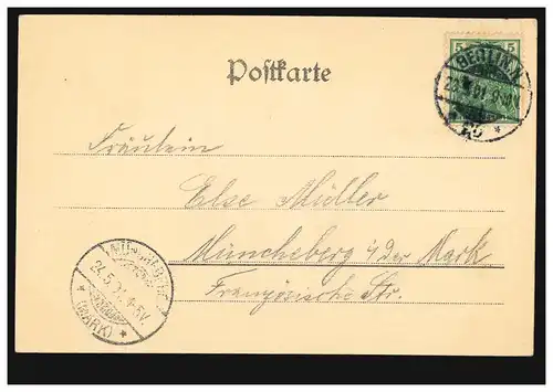 AK Berlin: Belle Alliance-Platz, 23.5.2001 après MÜNCHEBERG (MARK) 24.5.01