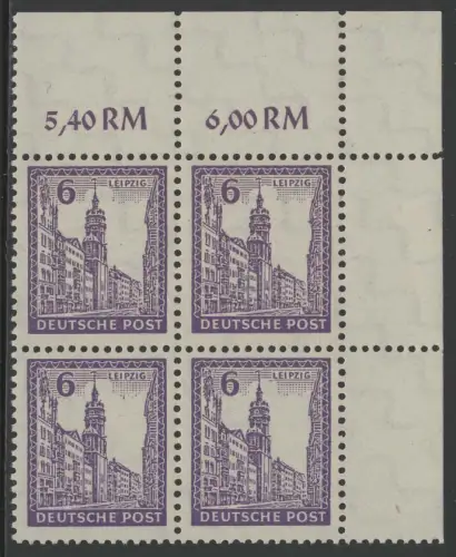 153y Abschied 6 Pf b/a im Eck-Vbl ** geprüft, mit PLF I